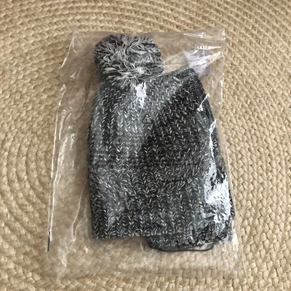 NWT rebecca minkoff marled beanie & arm warmer